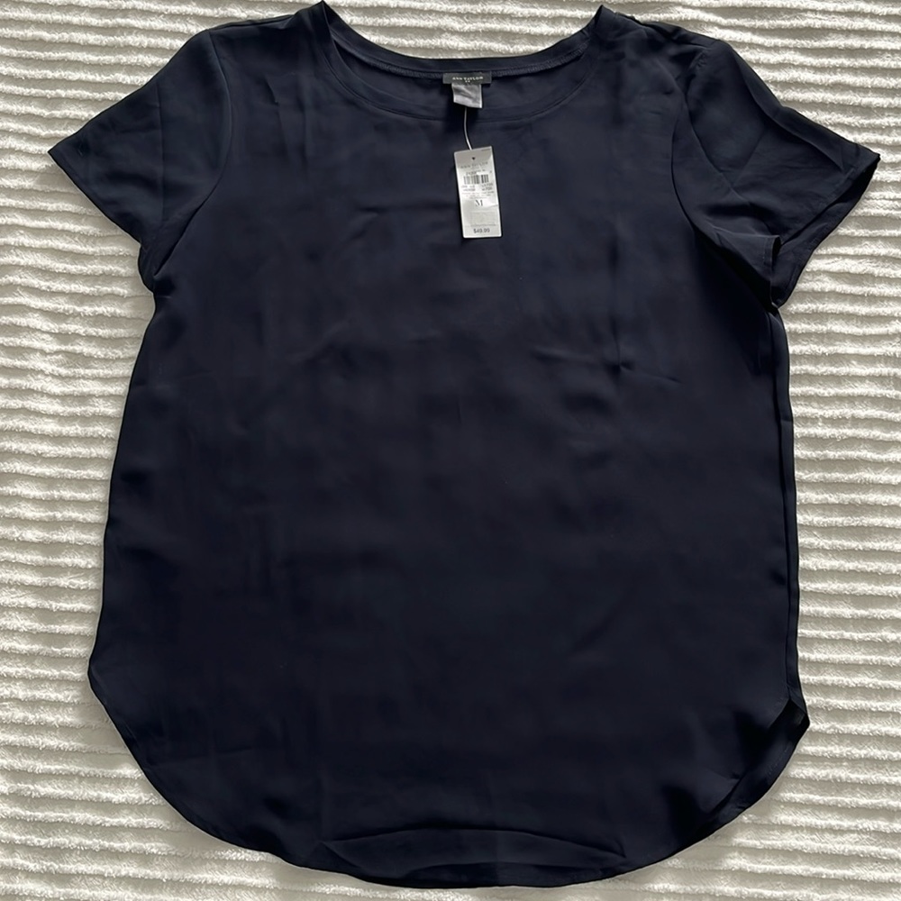 NWT Ann Taylor Factory Blouse Size M